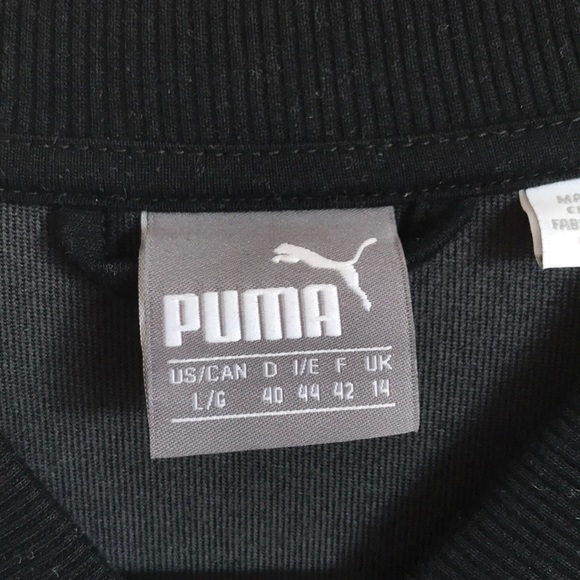 Puma Black Velvet Bomber Jacket Size Large NWOT - Picture 2 of 6
